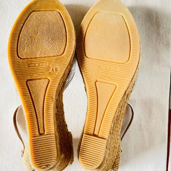 Gaimo Espadrilles Handmade in Spain Metallic Silver/Rope Espadrilles Size EU 41 - Picture 10 of 15